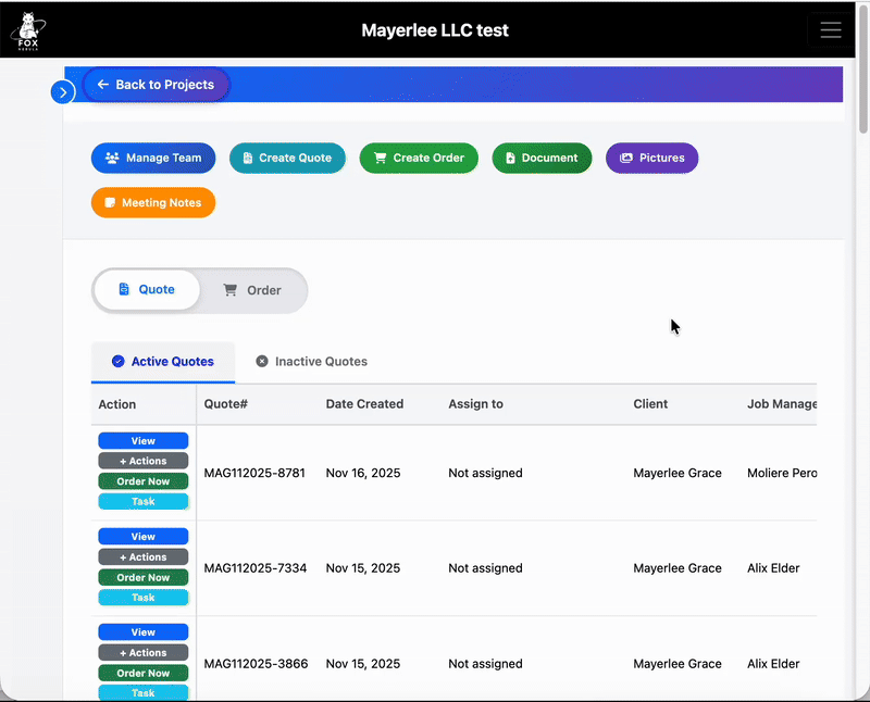 Project Meetings Notes